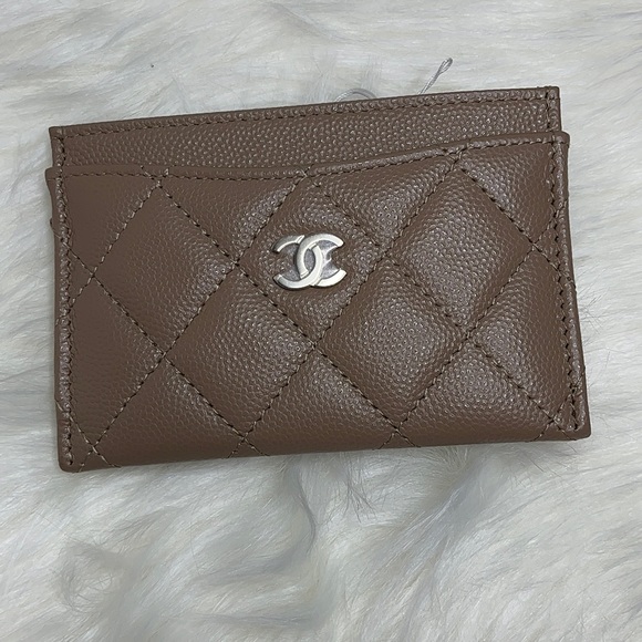 Chanel Dark Beige Cardholder - Picture 1 of 6